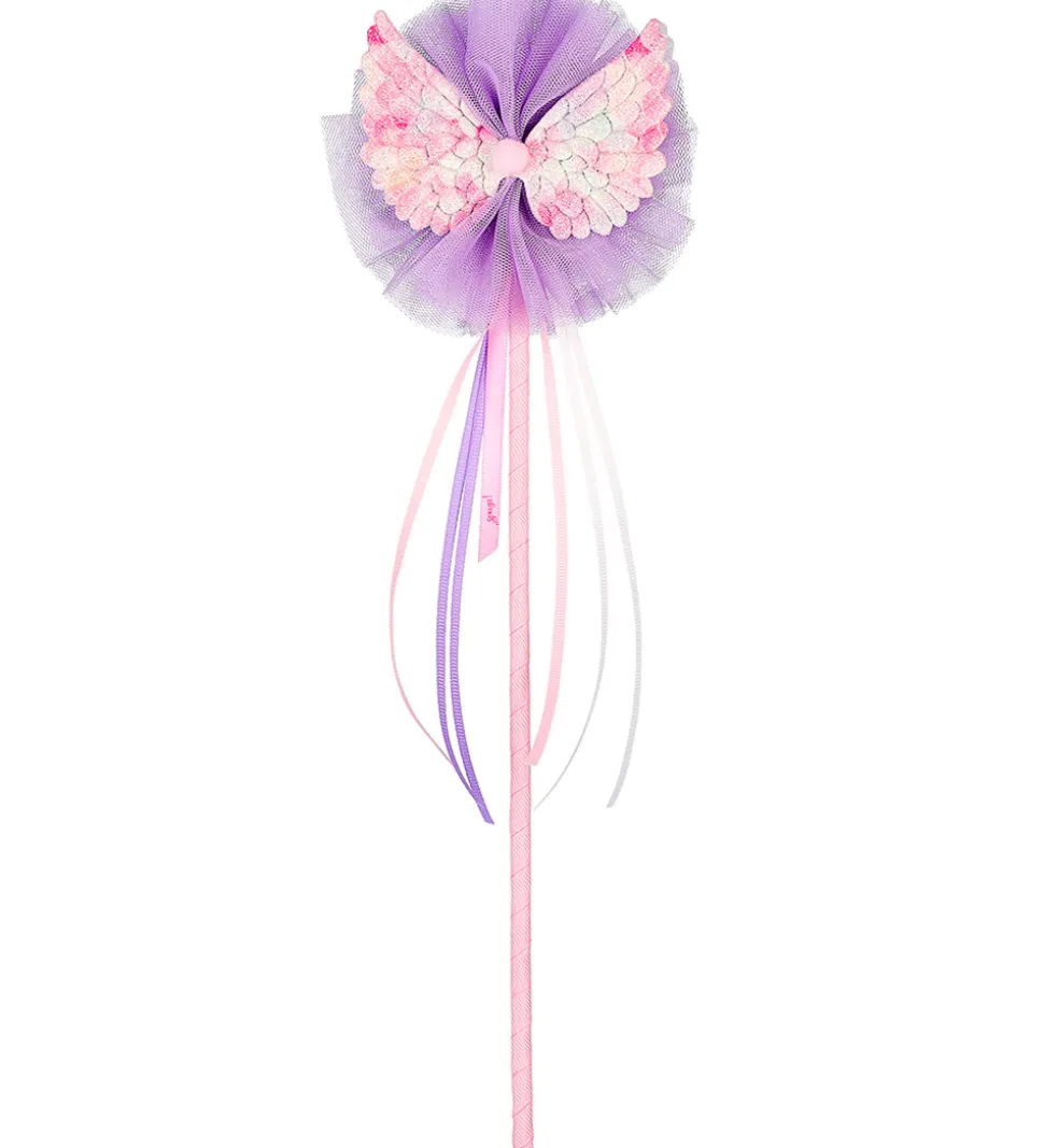 Souza Udklædning - Tryllestav m. Tyl/Vinger - Lilla/Rosa