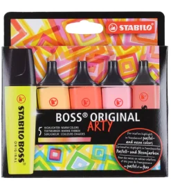 Stabilo Overstregningstuscher - Boss - 5 Stk - Warm Colors - Mul