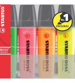 Stabilo Overstregningstuscher - Boss - 4 Stk - Multifarvet