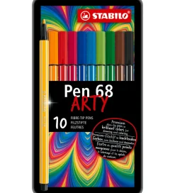 Stabilo Tuscher - Pen 68 Arty - 10 stk. - Multifarvet