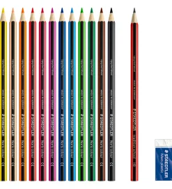 Staedtler Farveblyanter - Noris Upcycled Wood - Bonus Pack - 12+