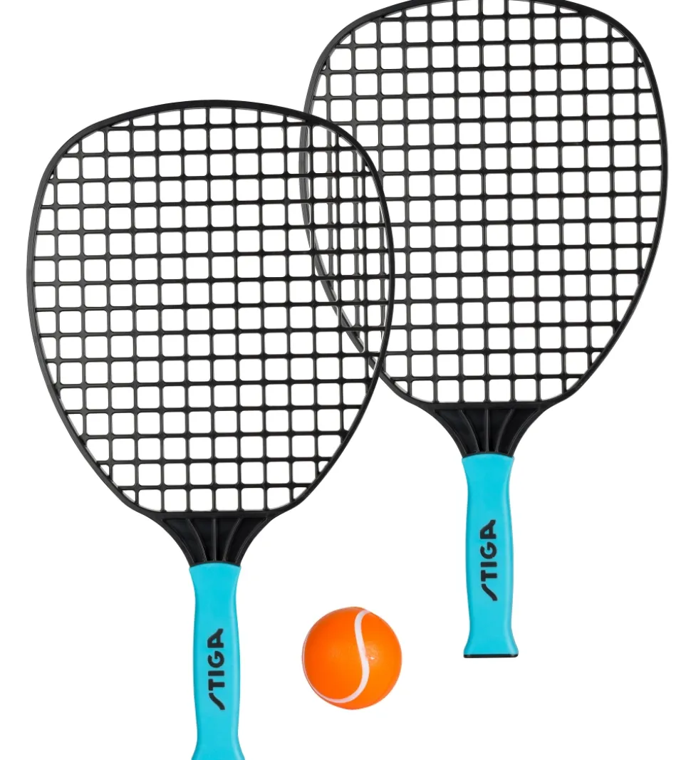 Stiga Strandtennissæt - Sort/Lyseblå