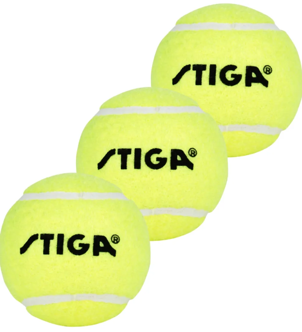 Stiga Tennisbolde - 3-pak - Neongrøn