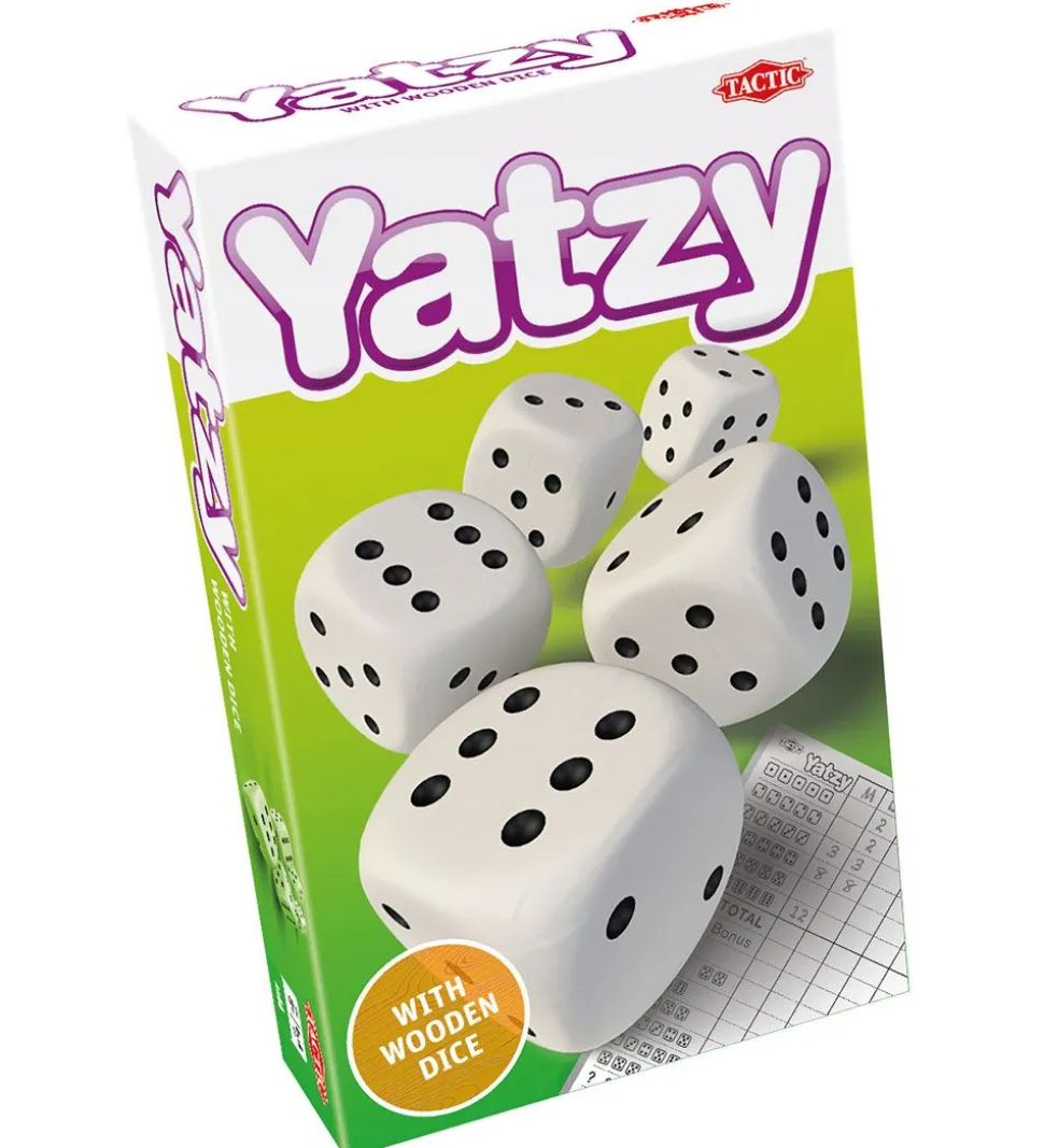 TACTIC Spil - Yatzy m. Træterninger