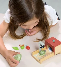 Tender Leaf Trælegetøj - Kæledyrssæt til Dukkehus - Skildpadde