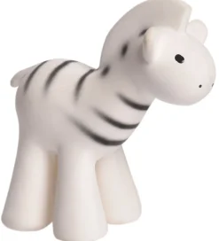Tikiri Bidedyr - Naturgummi - Zebra - Hvid/Sort