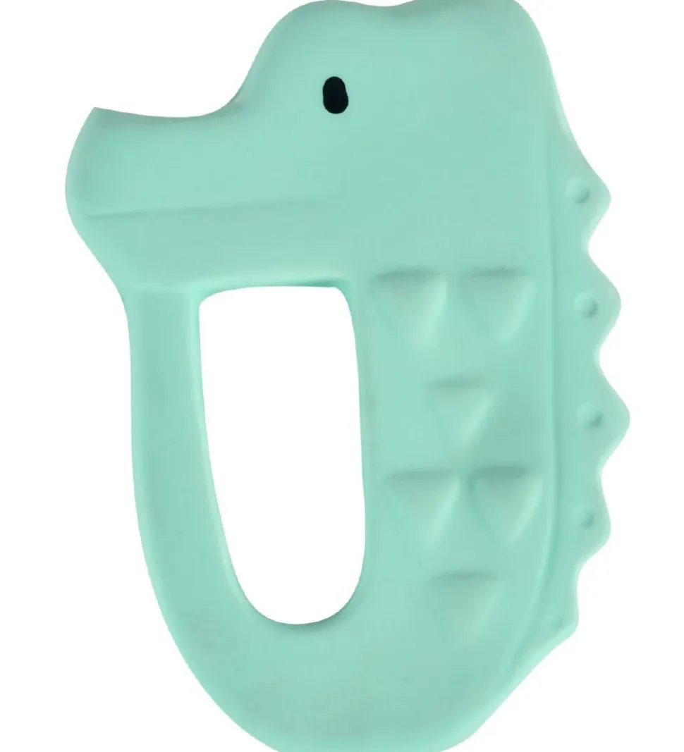 Tikiri Bidering - Naturgummi - Krokodille - Grøn