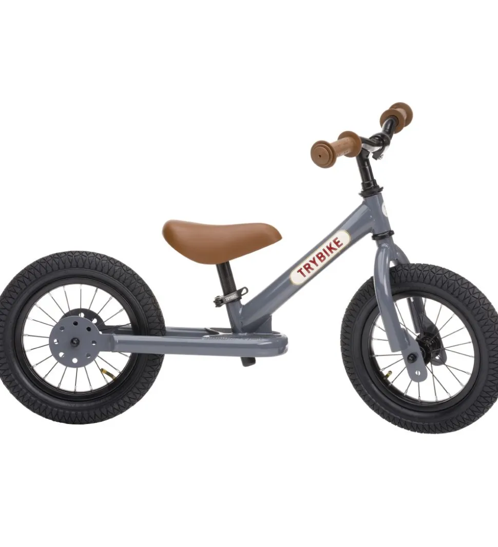 TryBike Løbecykel - Steel - Grå
