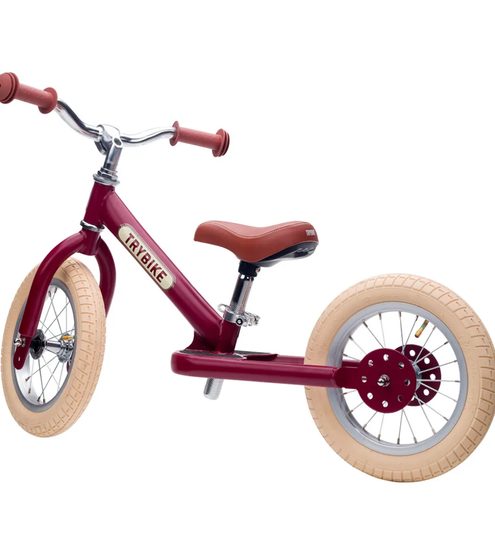 TryBike Løbecykel - Steel - Vintage Edition - Rød