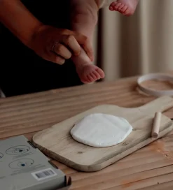 Vanilla Copenhagen Hånd- og Fodaftryksæt m. Bånd - Hvid/Rød/Brun