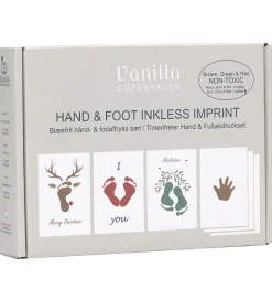 Vanilla Copenhagen Hånd- og Fodaftryksæt - Brun/Grøn/Rød
