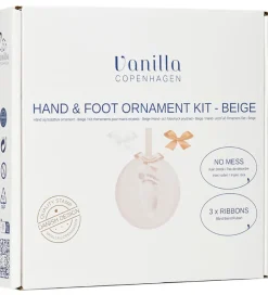 Vanilla Copenhagen Hånd- og Fodaftryksæt m. Bånd - Beige