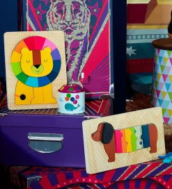 Vilac Puslespil - Træ - 11 Brikker - Hund