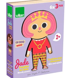 Vilac Puslespil - Træ - 6x3 Brikker - Jade