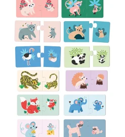 Vilac Puslespil - Træ - 12x2 Brikker - Mor Og Baby