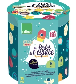 Vilac Træperler - 14 Dele - Rummet & Stjernerne