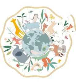 Vilac Træpuslespil - 24 Brikker - Verden