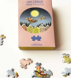 Vissevasse Puslespil - Mini - 11x11 cm - 31 Brikker - Santa & Ru