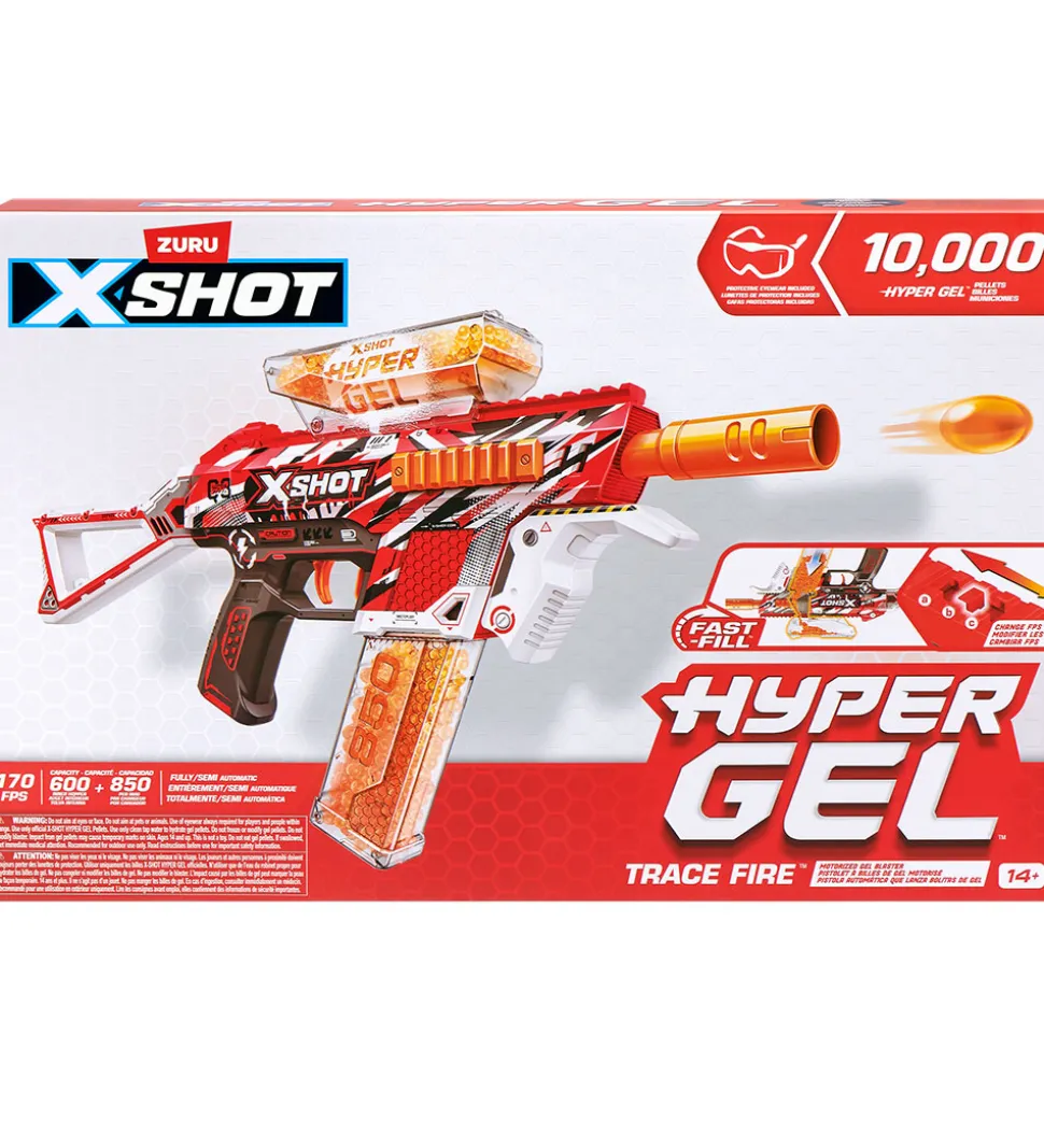 X-SHOT Gel-Blaster - Motoriseret - Hyper Gel Trace Fire - 2500 G
