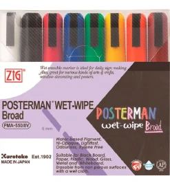 Zig Tuscher - Wet-Wipe - 6 mm - 8 stk